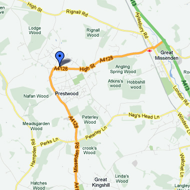 Map of Prestwood Methodist Church
